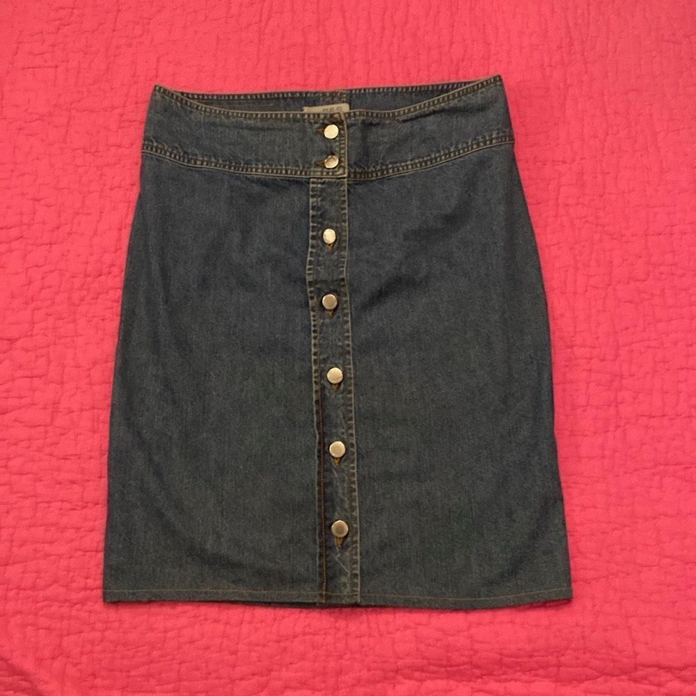 RED Valentino Jean mini skirt, L